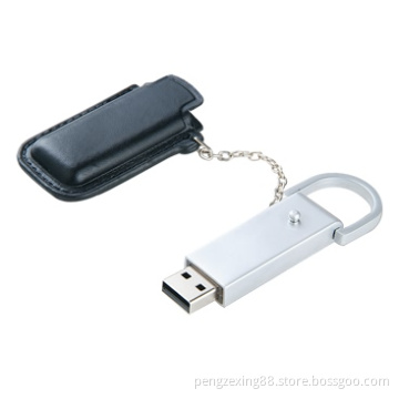 Leather Pen Drive with Plug-and-Play Function